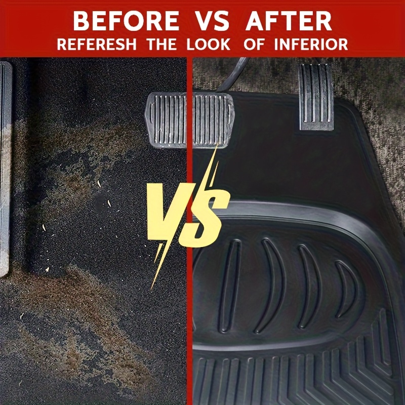 Kolekcija od četiri crne vinil podne prostirke koje se mogu seći po meri, dizajnirane za vozila uključujući automobile, kamione i SUV vozila