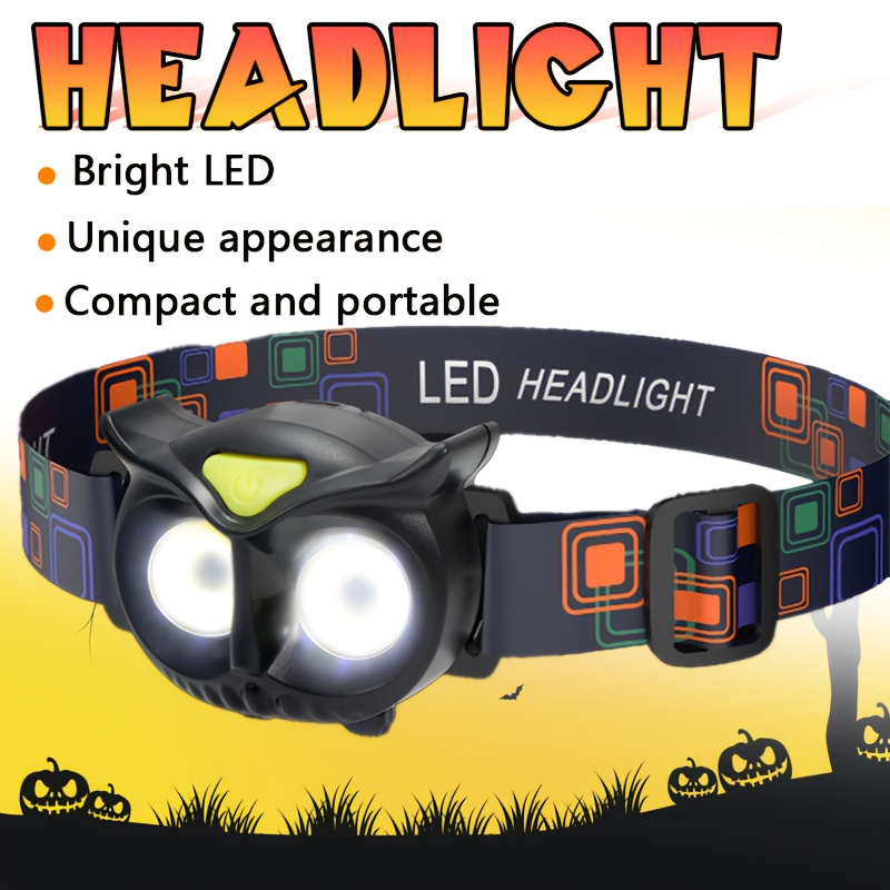 1 komad Svetla Avanturistička Lampa, Hitna Rasveta za Glavu, Multifunkcionalna Bežična Baterijska Lampica za Vanjske Aktivnosti, Kampovanje, Planinarenje, Pecanje, Šetnju, Noćno Trčanje, Pokloni za Božić/Noć Veštica (Baterije Nisu Uključene)