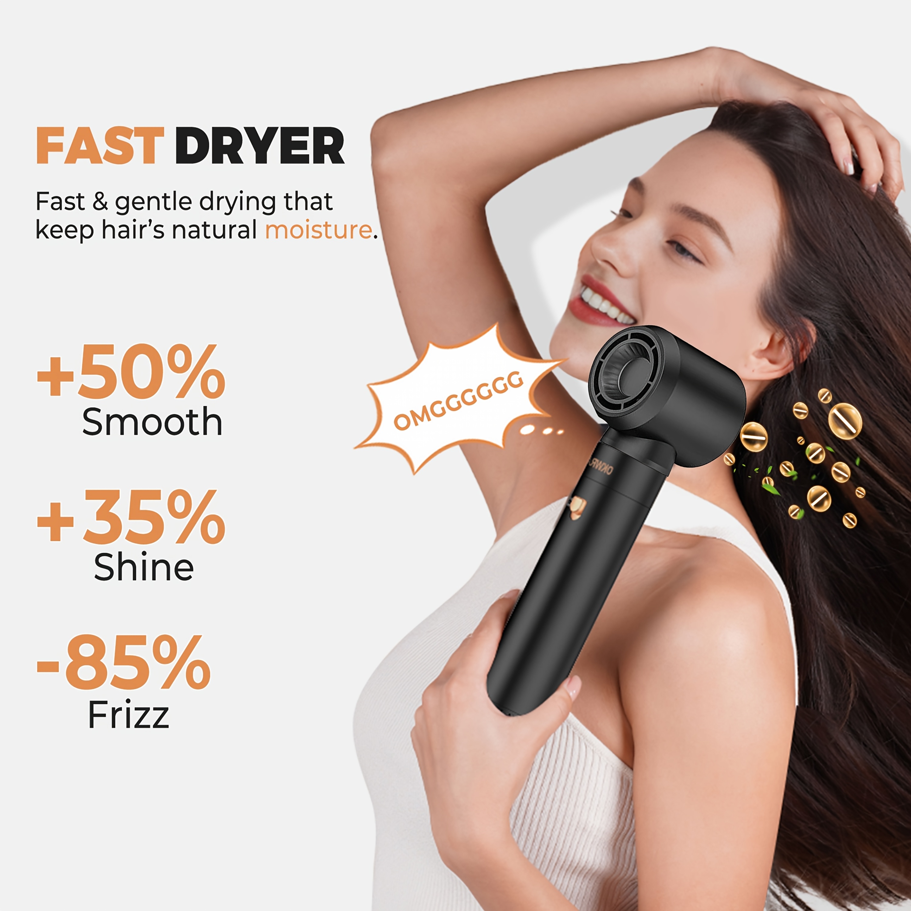 5-u-1 Četka za Vruć Vazduh za Stilizovanje Kose, Ola Četka od 1000W, Multifunkcionalni Pegla i Uvijač za Kosu, Štapić za Ispravljanje i Uvijanje Kose