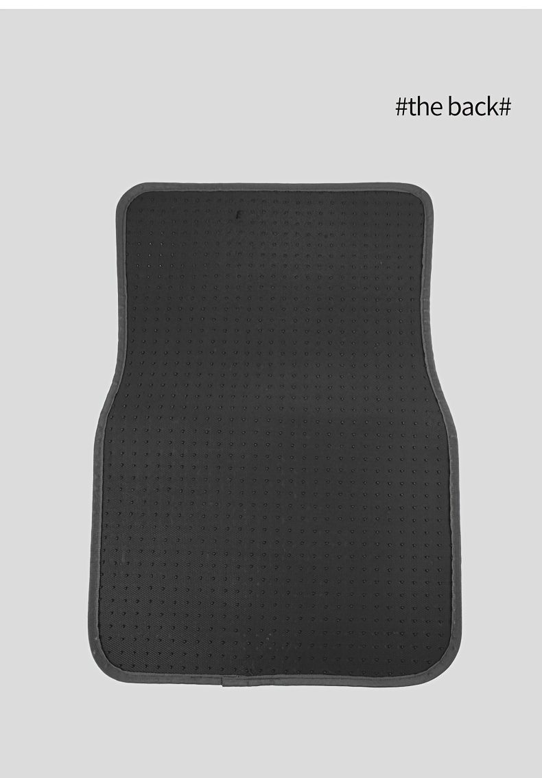 Set od 4 auto patosnike, pogodni za vozača i suvozača - Izrađeni od izdržljivog PVC-a sa đonom otpornim na klizanje, dizajnirani za sve vremenske uslove i lako se postavljaju (kompatibilni sa većinom kamiona i SUV vozila)