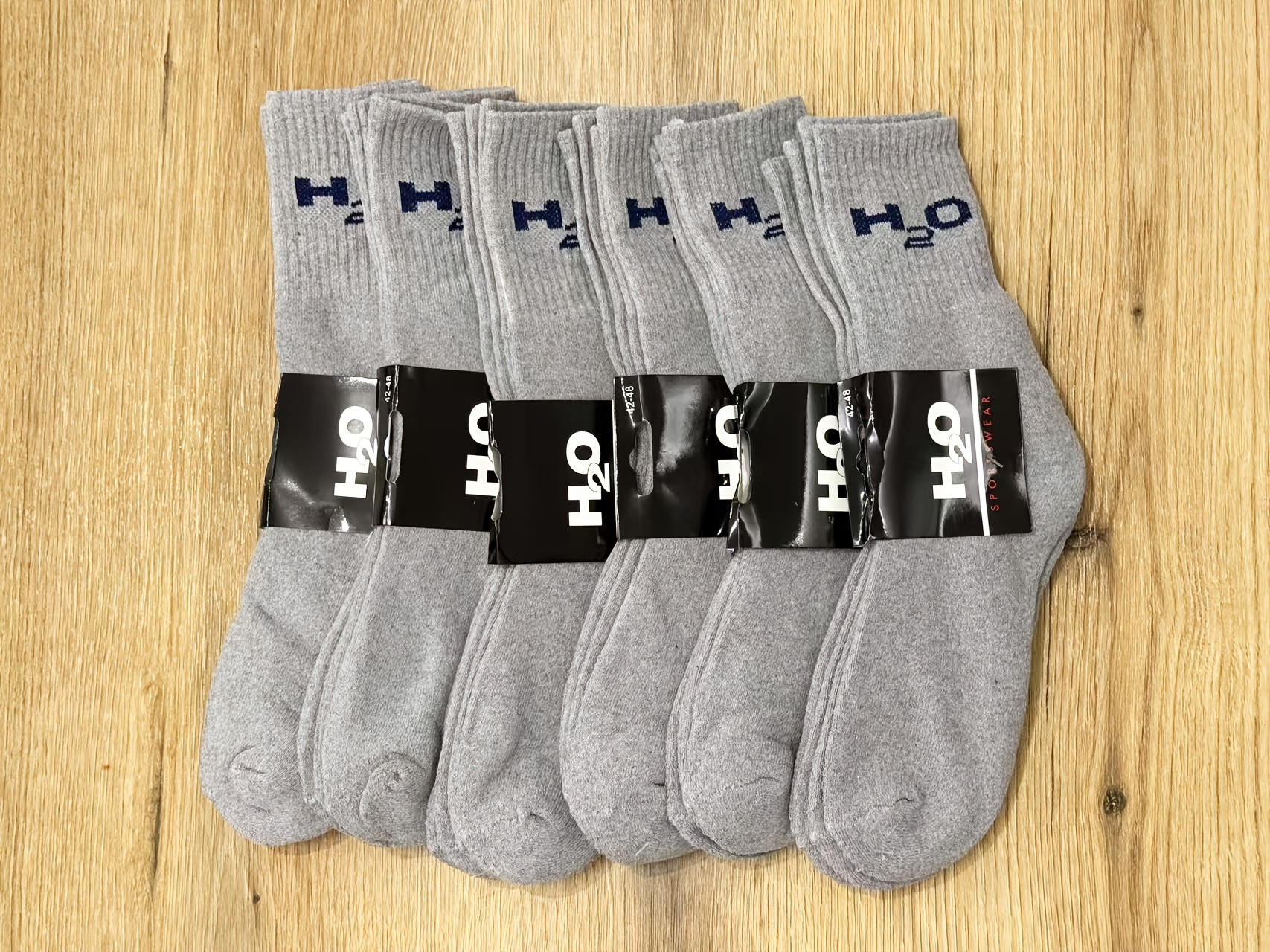 12 Pari Muške Teške Termo Zimske Čarape - Debele Tople Čarape do Sredine Listova, Dizajn sa Duplim Igle i Vertikalnim Prugama, Jednobojne (Siva/) - Perive u Mašini, Izdržljive & Udobne za Hladno Vreme, Za Svakodnevne & Formalne Prilike - Proizvedeno u Turskoj