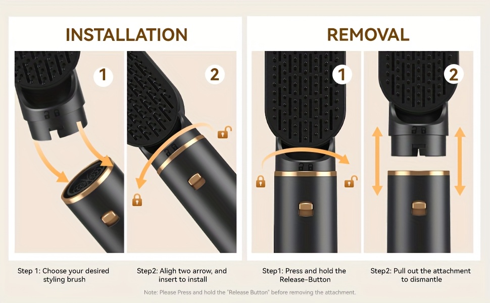 UKLISS 1000W 5-u-1 Topla Četka za Kosu & Stilizujući Češalj - Fiksirajući Fen za Kovrdžanje & Ravnanje sa Okruglom Četkom, Za Suvu/Mokru Kosu, Napon Pogodan za Salonsko Stilizovanje (Model: 5-u-1 Višenamenski Stilizator za Kosu)