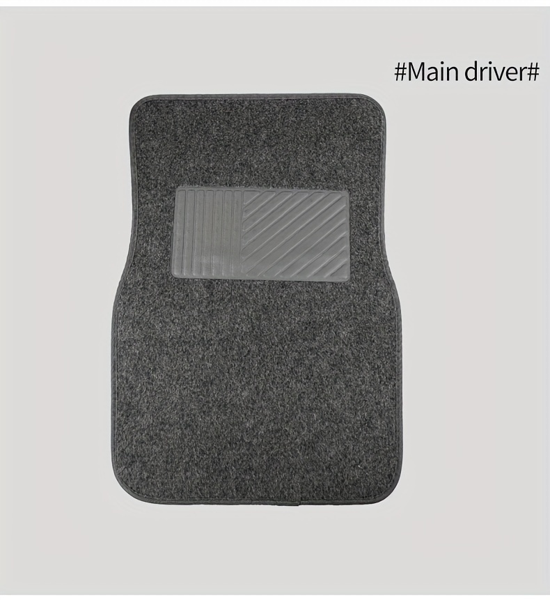 Set od 4 auto patosnike, pogodni za vozača i suvozača - Izrađeni od izdržljivog PVC-a sa đonom otpornim na klizanje, dizajnirani za sve vremenske uslove i lako se postavljaju (kompatibilni sa većinom kamiona i SUV vozila)