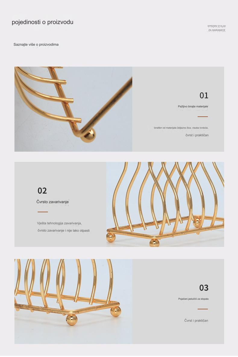 Kuhinjski stalak za sudove u obliku trougla od gvožđa sa policom za odvod | Izdržljivo i elegantno rešenje za odlaganje posuđa