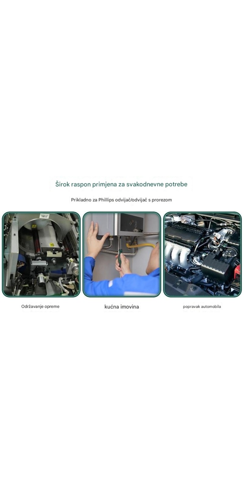 Set profesionalnih L-oblikovanih ključeva sa unutrašnjim heksagonom - dugi, za uska mesta, uklanjanje matica/vijaka u automobilima i za teške matice/vijake (bez)