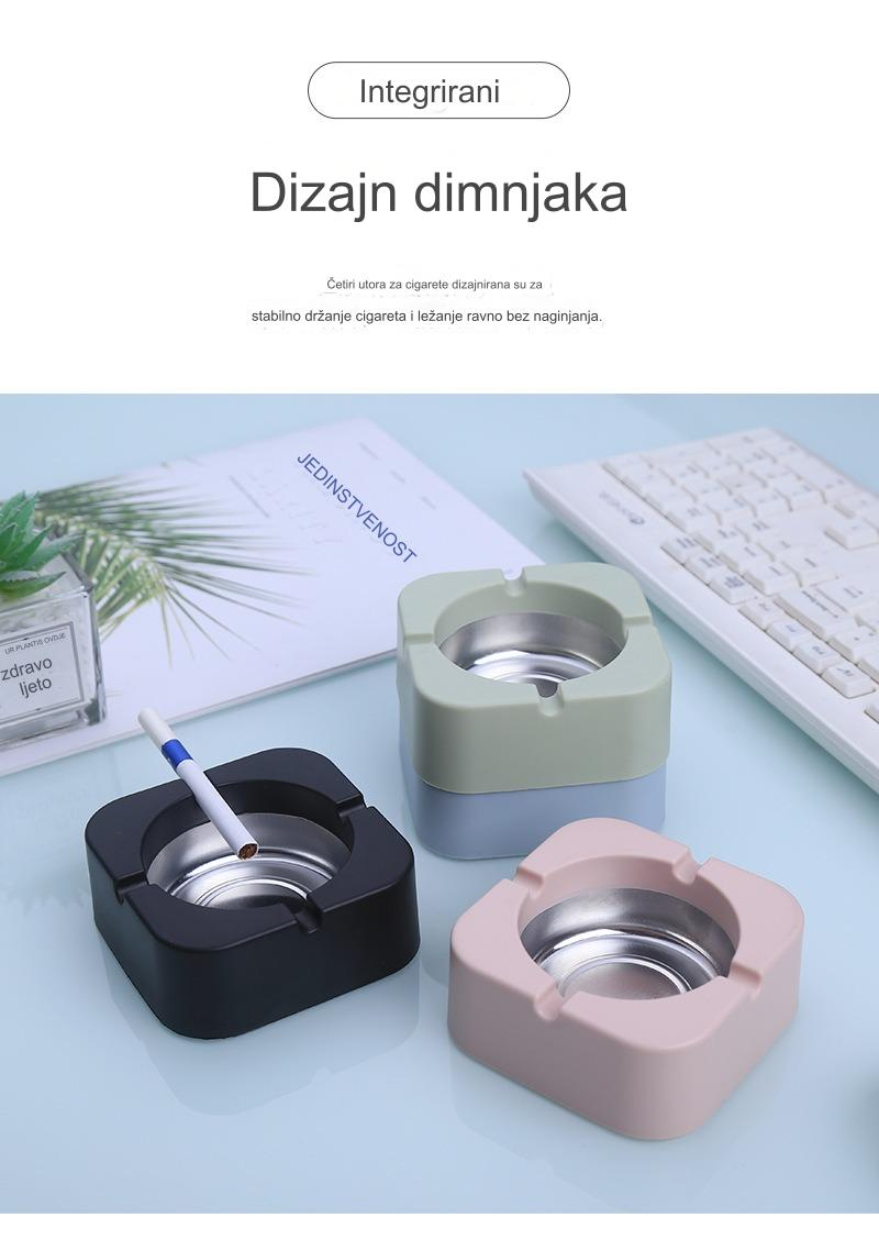 Unikatna pepeljara za cigarete | Veliki kapacitet, personalizovani dizajn, plastični materijal za kućnu i kancelarijsku upotrebu
