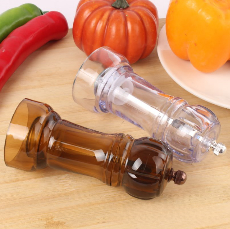 Ručni mlin za biber i začine - Izdržljiv mlin sa kućištem, ručno upravljanje za so, biber, začinsko bilje, pasulj - Višenamenski kuhinjski, bez potrebe za baterijama, izdržljiv mlin za začine