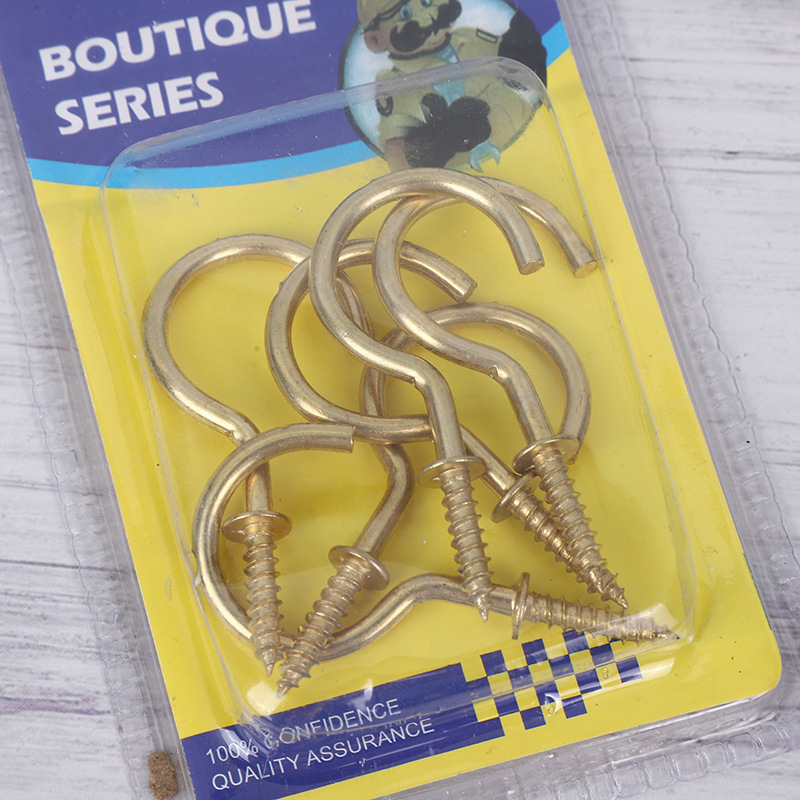 Zadebljana bakarna kuka za čašu za zavese | Izrađena iz jednog dela i ojačani hardverski dodaci