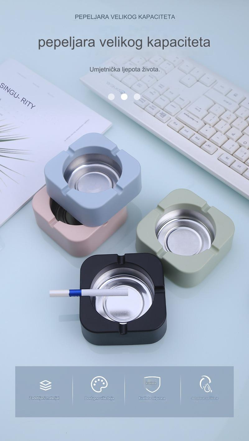 Unikatna pepeljara za cigarete | Veliki kapacitet, personalizovani dizajn, plastični materijal za kućnu i kancelarijsku upotrebu