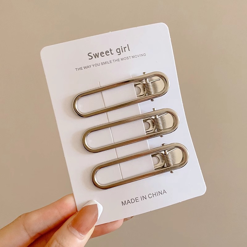 Jesen Zima Smeđe Šnale za Kosu za Žene Nevidljive Bočne Kopče Jednostavne Šnale za Šiške Dodaci za Kosu