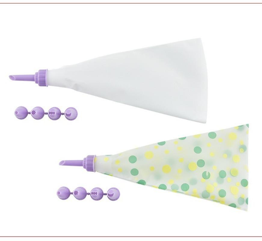 Profesionalni set alata za pečenje i poslastice sa višekratnim EVA/silikonskim kesama za špricanje i plastičnim konektorima - Kompletan sistem za dekoraciju torti za profesionalne pekare i slastičare