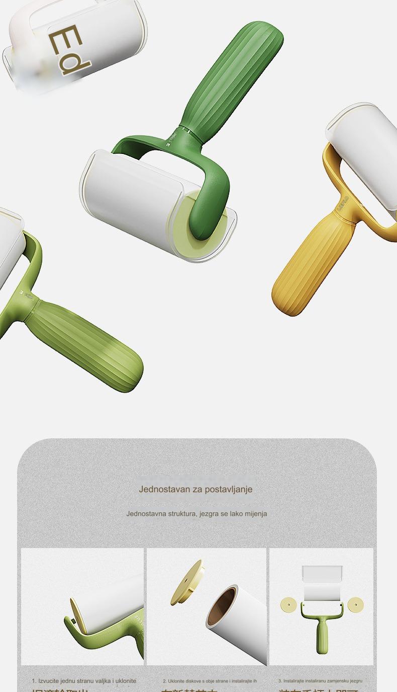 Lepljivi listići za uklanjanje dlaka kućnih ljubimaca, sa ekstra lepljivim površinom koji se lako kida, savršeni za čišćenje odeće i nameštaja