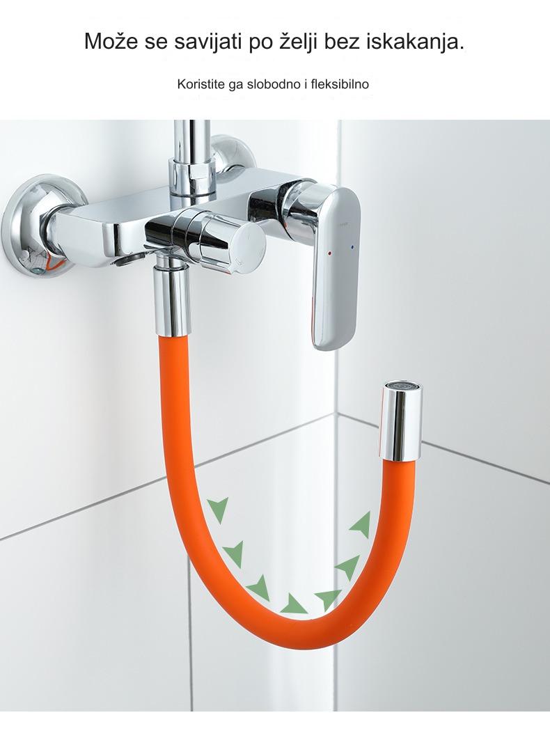 Setovi kupatilskog pribora - Produžetak slavine otporan na prskanje sa univerzalnim filterom, kombinacija kuhinjskog creva za tuširanje, filter za vodu za slavinu u kupatilu, filter za slavinu za vodu, filter za vodu za kupatilo