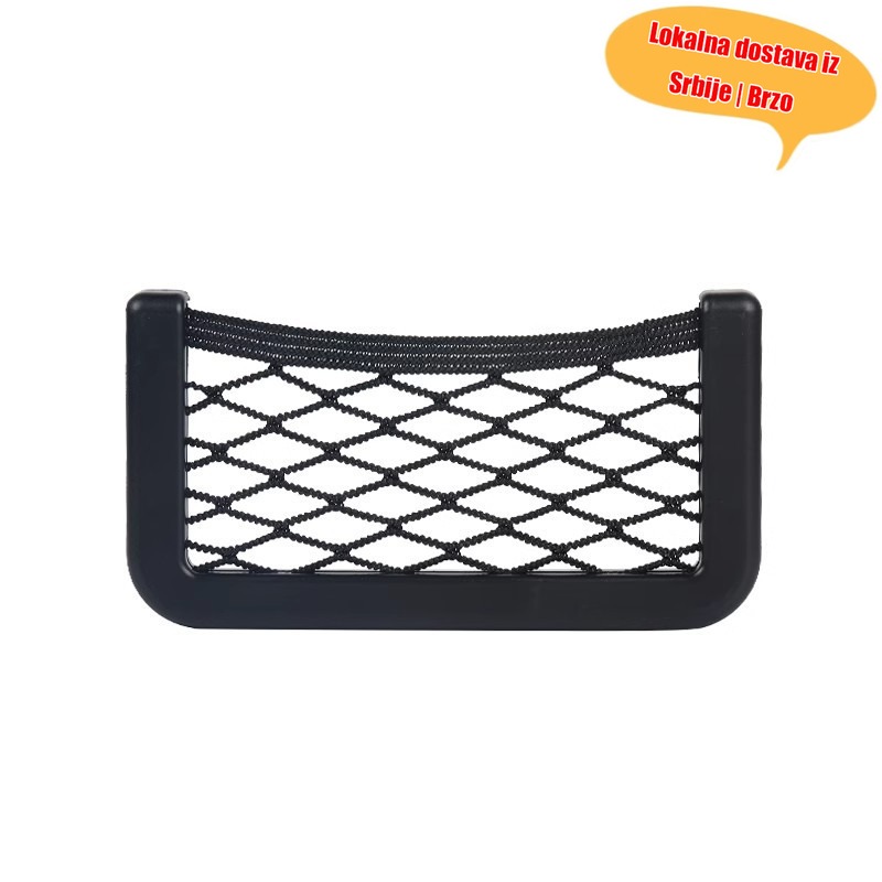 Mrežasta torba za skladištenje auto lepljivih traka, mobilnih telefona i ključeva, mreža za odlaganje, auto organizer, višenamenska torbica