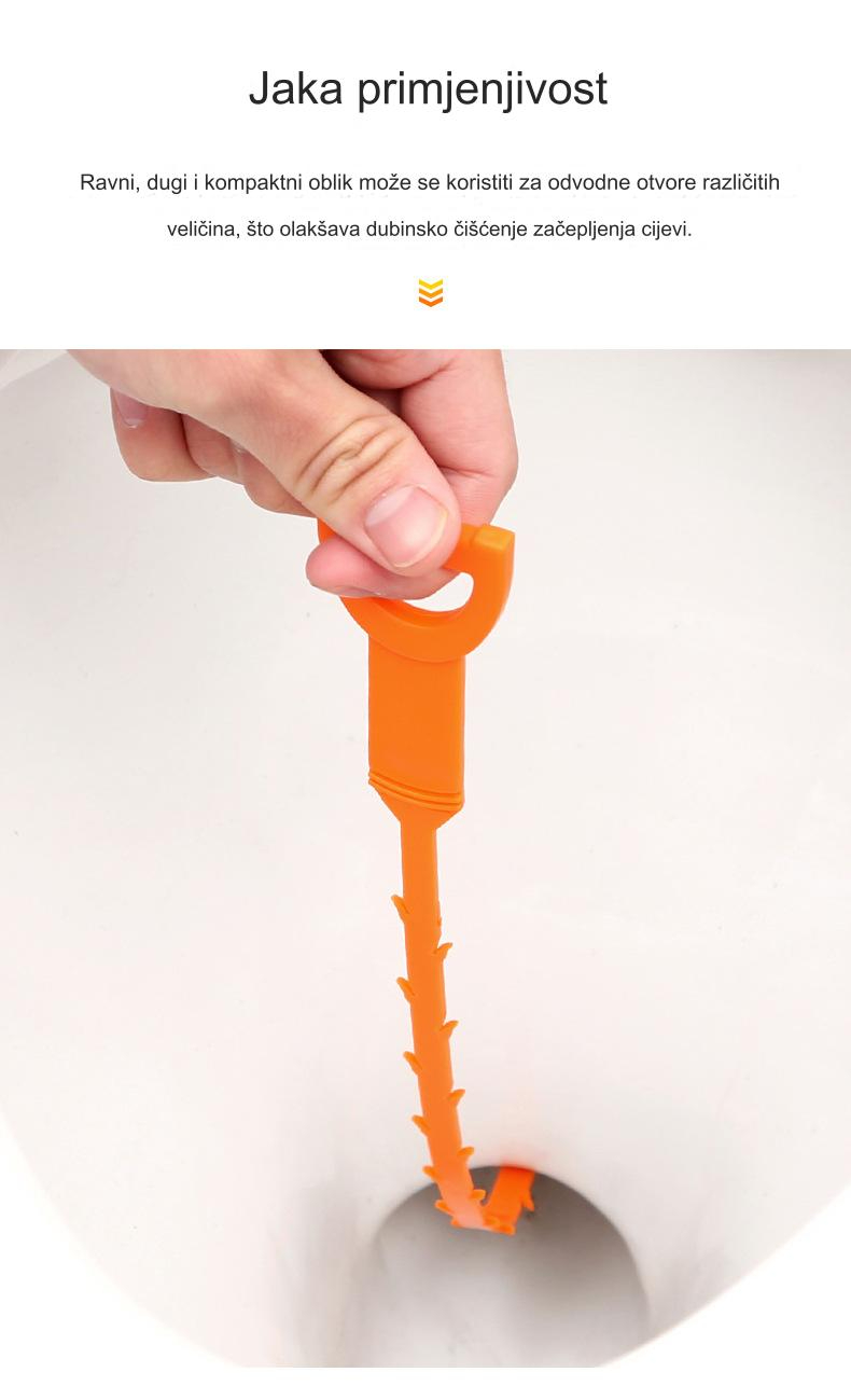 Višestruki Efikasni i Praktični Čistači Cevi sa Alatom sa Kukom za Čišćenje Odvoda | Poliranje i Miris, Bez Surfakata