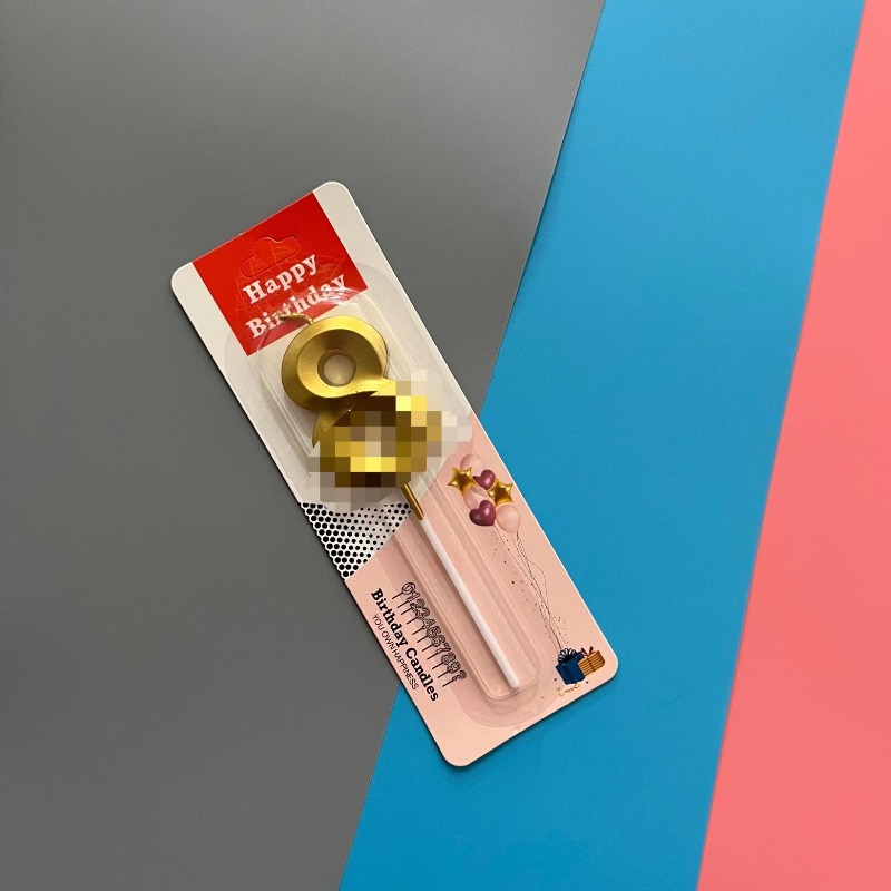 Dijamantna sveća u individualnom pakovanju - Pravi plamen sveće za rođendanske torte, pogodne za upotrebu, vosak (bez) za torte i sveće - Dekoracija za rođendanske zabave