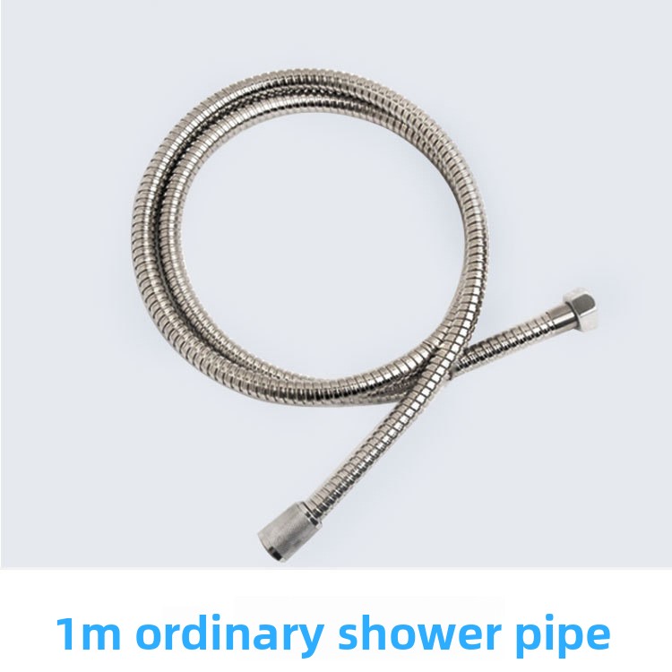 1,5m/2m/3m Fleksibilna Nehrđajuća Čelična Cev za Tuš sa Otpornom Hromiranom Glavom za Prskanje - Korozijski Otporna Cev za Kupatilo (Pogodna za Montažu u Kadi/Tušu)