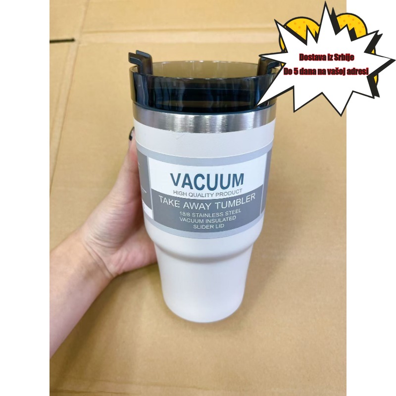 Veliki Termo Čaša sa Slamkom i Poklopcem na Rotaciju - 304 Nehrđajući Čelik & Pšenična Slamka, Nepropusna Prenosiva Boca za Vodu sa Slamkom za Spoljašnju Upotrebu, Teretanu, Putovanje, Kampovanje, Kancelariju - Topla/Hladna Pića, Izdržljiv & Stilski Dizajn, Ne Zahteva Elektricitet, Osnovno za Kampovanje, Hidratacija u Teretani, Moderni Termos, Elegantni Termos, Visokokvalitetni Termos, Termalna Boca, Boca za Školu, Izolovana Boca za Vodu, Vakuumski Termos za Hladnu Vodu