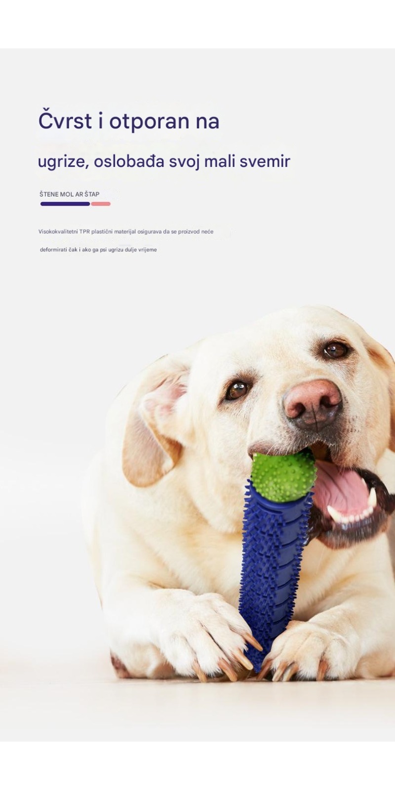 Izdržljive čelične igračke za žvakanje za pse za agresivne žvakače - Izdržljive igračke za čišćenje zuba otporne na žvakanje sa netoksičnim dizajnom, bezbedne za velike rase, interaktivne igračke za žvakanje za štence i odrasle pse, smanjuju anksioznost i izdržljive žvakače