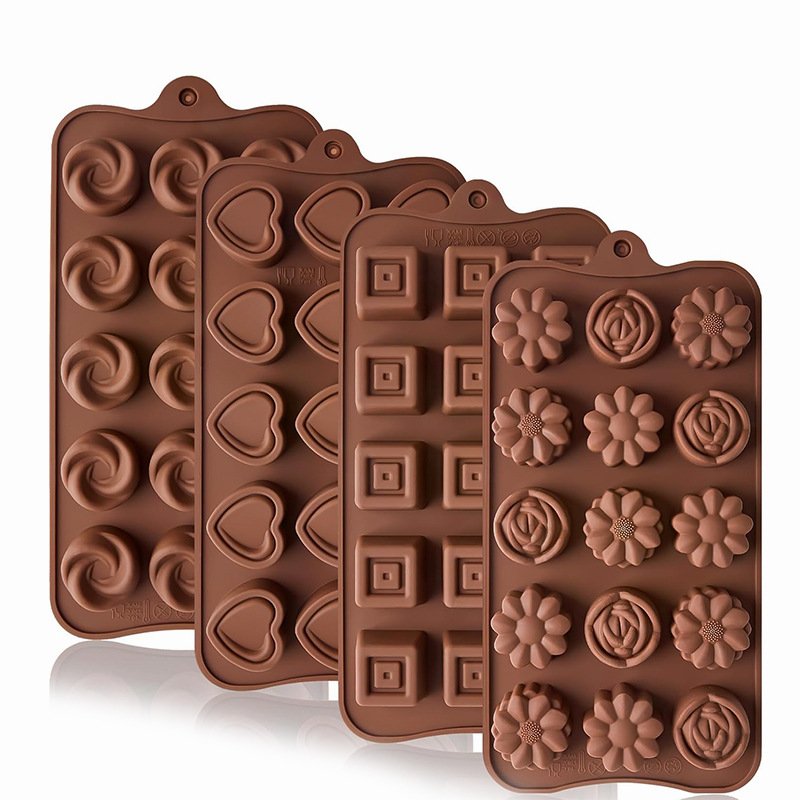 Kalupi u obliku dugmeta za pravljenje kolača i čokolade