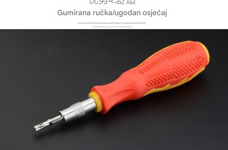 Profesionalni set magnetnih odvijača sa više vrsta vrhova (PH/Ravni/Lopatica/Torx/Heks) za popravku elektronike - Kompatibilan sa pametnim telefonima, laptopovima, TV-ima, satovima, naočarima, računarima - Izdržljiva plastična/metalna kutija za DIY