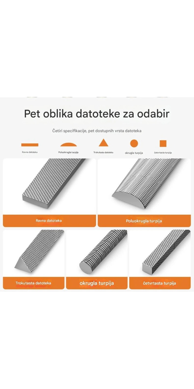Premium Set Turpija sa Ravnim, Olim i Trouglastim Turpijama | Idealno za Obradu Metala, Drveta i Još Mnogo Toga | Bez Potrebe za Električnom Energijom