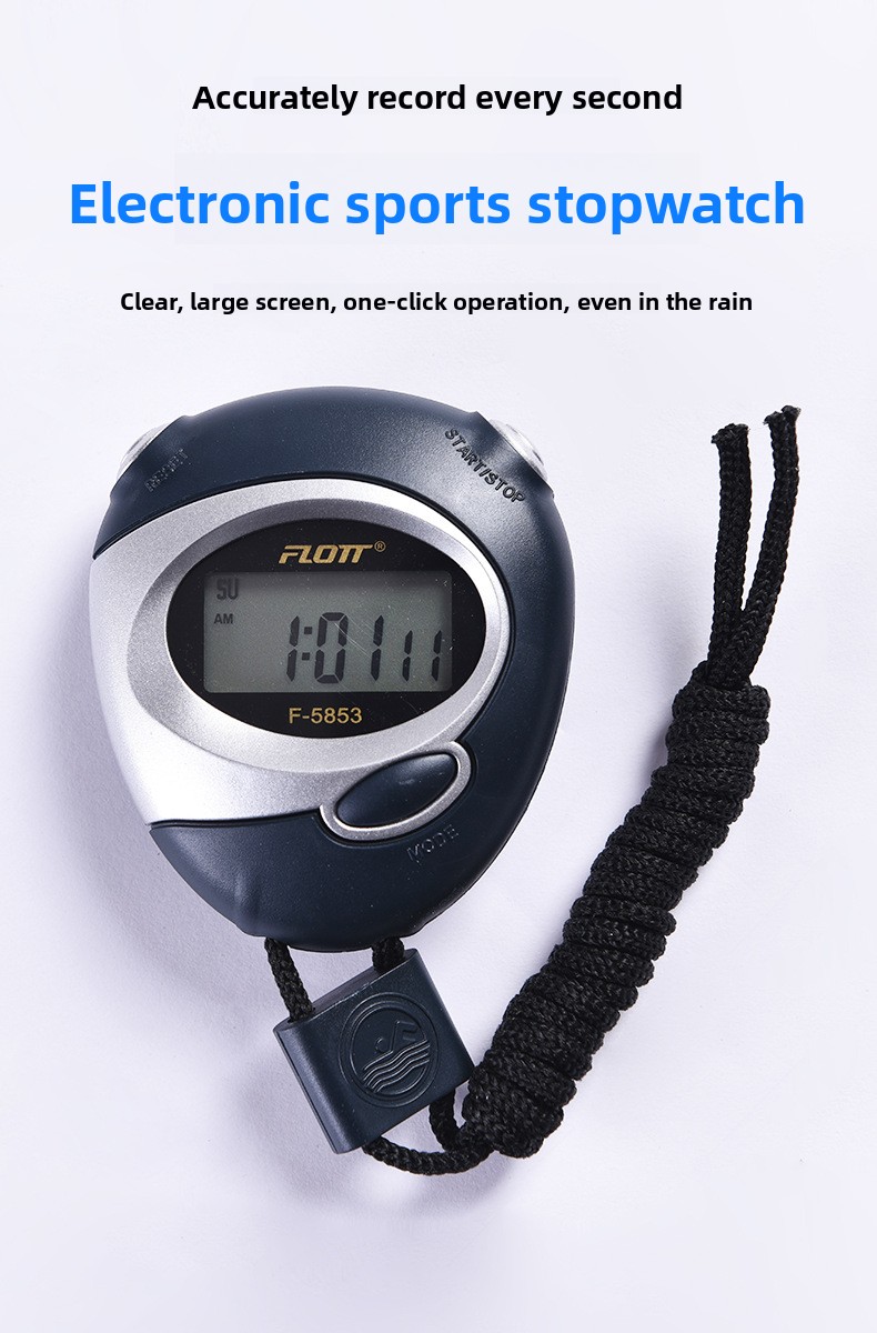 Elektronski štoperica za učenike, sport, fitnes trening, takmičenja, profesionalni sudija štoperica F5853