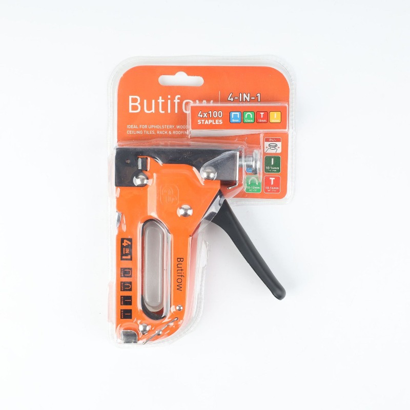 Pištolj za eksere za teške uslove rada, 5/16 inča | Dolazi sa 100 eksera, pogodan za zanate i dekoraciju, čelična konstrukcija