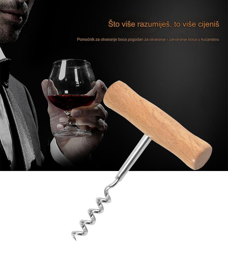 Višenamenski otvarač za flaše i limenke od legiranog čelika za teške uslove rada sa ergonomskom drvenom ručkom - Izdržljivi poluga mehanizam za pivo, sok, vino, kuhinju, kampovanje, piknike - Siguran poluga otvarač za starije osobe, artritis, teške ruke - Izdržljiva kuhinjska oprema za