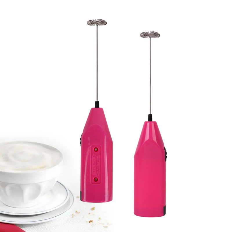 3-u-1 Ručni Električni Mikser za Kafu, Jaja i Penu od Mleka - /Priključak - Mućkalica sa Plastičnim Mućkalom, /Električni Pogon, Prenosiv za Latte Art, Beze, Majonezu - Idealno za Kućnu i Putnu Upotrebu (Izdržljiv i Lako se Čisti)