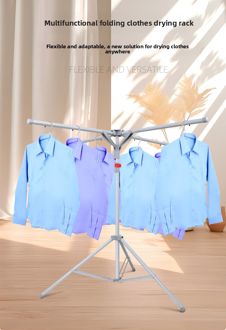 Luksuzni sklopivi metalni stalak za sušenje sa vertikalnim dizajnom, opremljen sa 10 neklizajućih kukica i štipaljki za čarape, savršen za upotrebu u zatvorenom i na otvorenom, štedi prostor, idealan za stanove, kampovanje i putovanja, stalci za sušenje