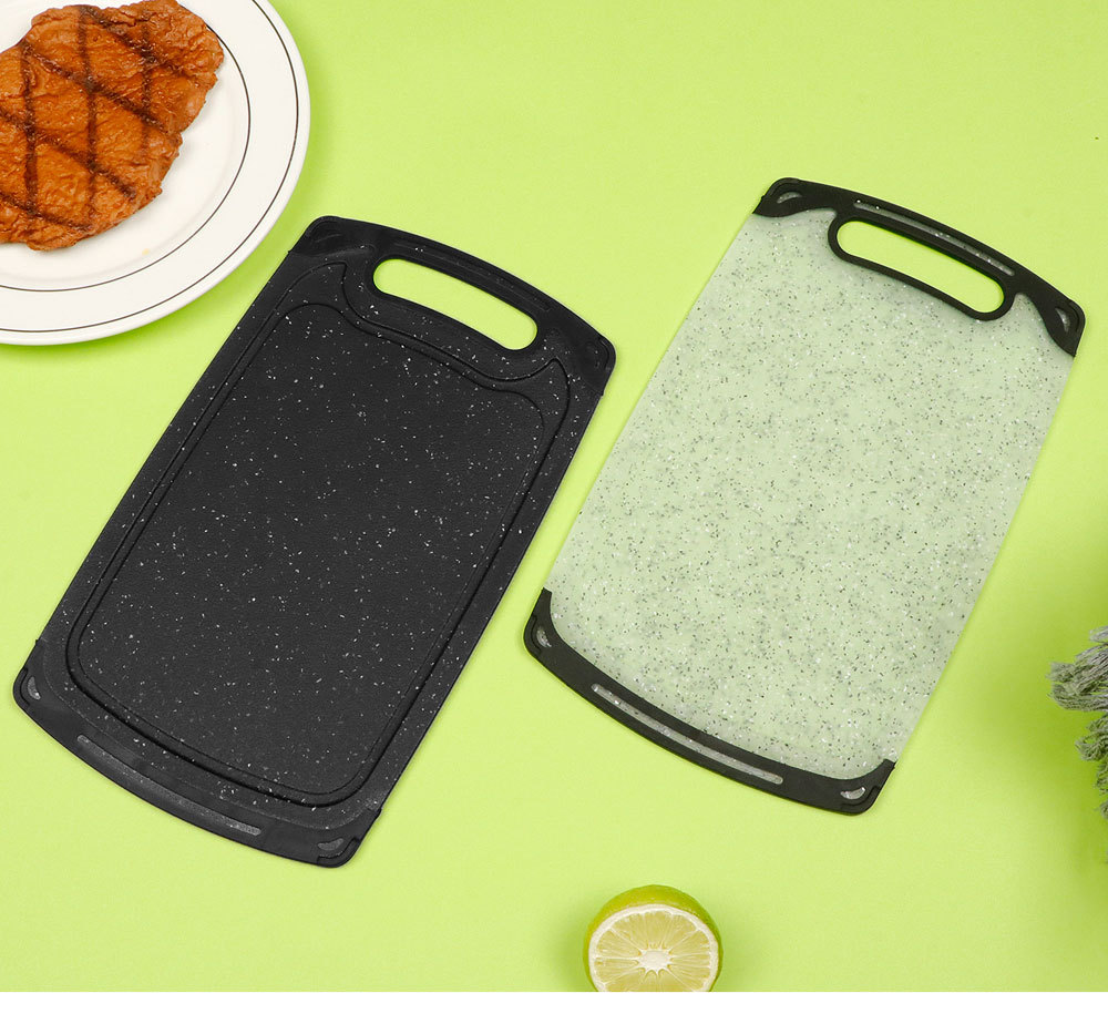 Set dasaka za sečenje od pšenične slame, pogodan za povrće i voće - Plastična daska više veličina sa protivkliznom drškom i dubokim žlebovima za sok, bezbedna za direktnu upotrebu, higijenska daska, za kućnu ili komercijalnu upotrebu