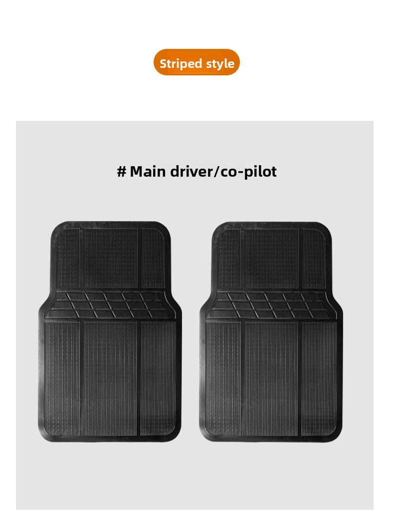 4 komada univerzalnih podnih prostirki za automobile - izdržljive PVC, neklizajuće i lako za čišćenje, pogodne za limuzine i SUV vozila, za sve sezone: proleće, leto, jesen i zima