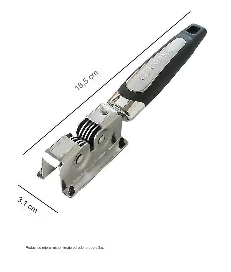 Oštrač noževa od nerđajućeg čelika | Ručni brzi oštrač sečiva, kreativni kuhinjski alat za voćne noževe, bez punjenja