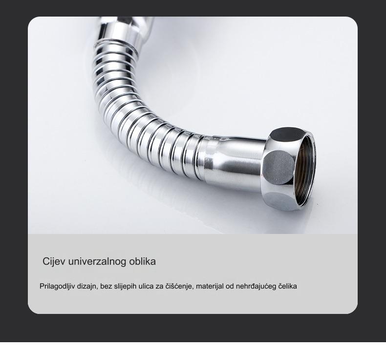 Produžetak sa prskootpornom glavom i višebrzinskim podešavanjem za kućnu upotrebu u kuhinji