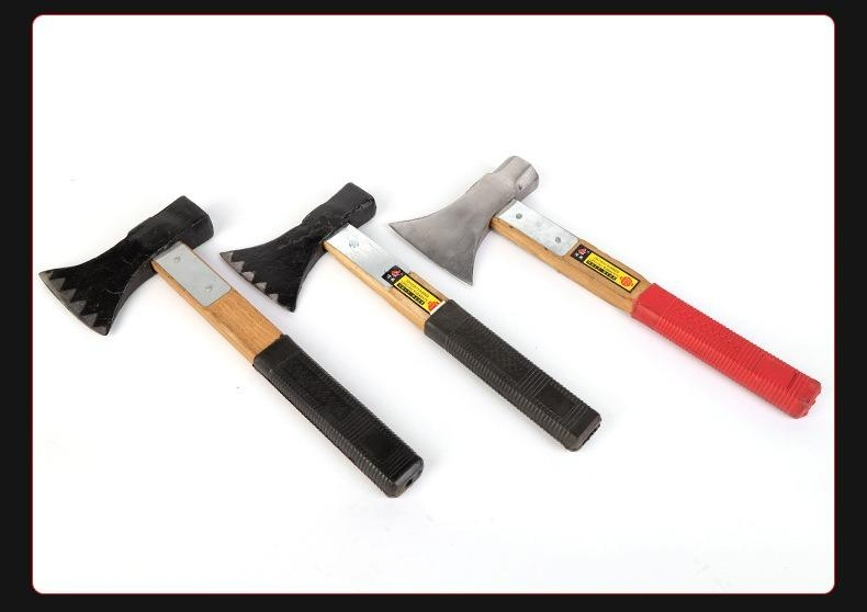 Ručno izrađena teška sekira sa stakloplastičnom drškom i sečivom - Profesionalna za sečenje drva, drvorez, ogrjev - Izdržljiva sekira sa neklizajućim drškom, lagana za sečenje drveća, preživljavanje u prirodi