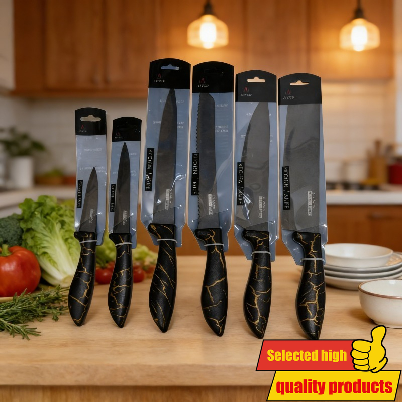 Set Kuhinjskih Noževa Višeodelni, Set Noževa od Nerđajućeg Čelika, Kuharski Nož za Voće, Set Kuhinjskih Noževa za Domaćinstvo