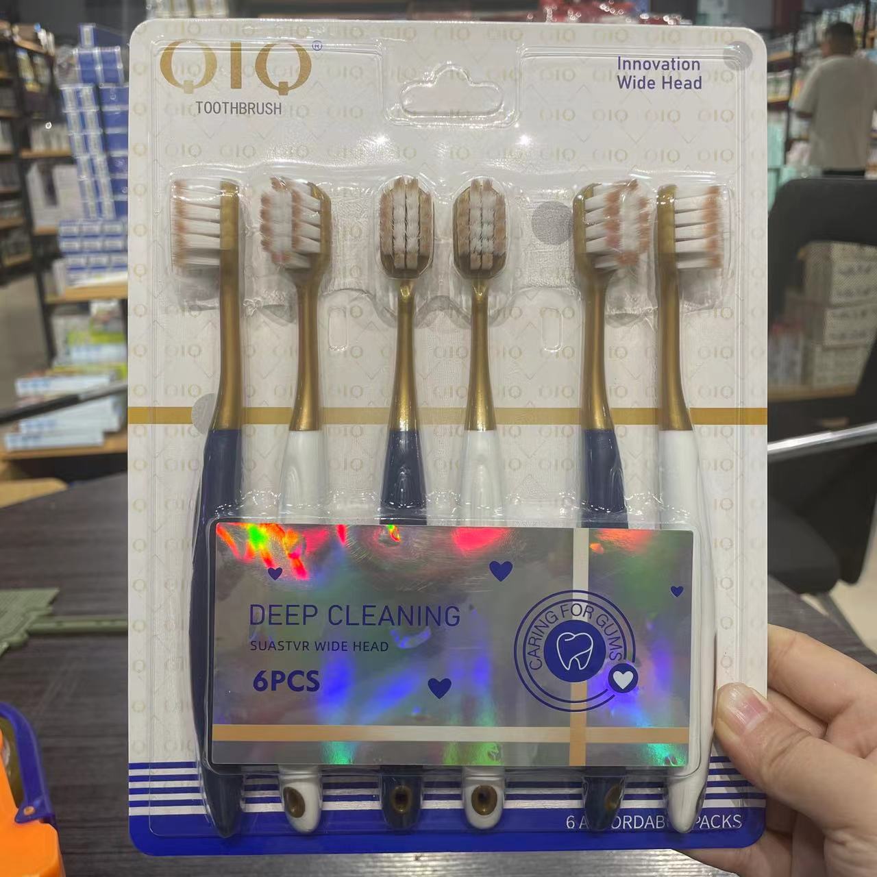 6 komada mekih četkica za zube za parove | Široka glava za veću udobnost, ABS plastična drška, mikro vlakna