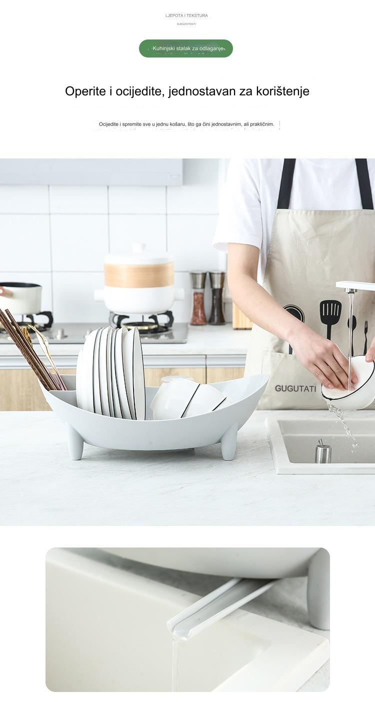 Višenamenski stalak za drenažne posude za kuhinjsko skladištenje | Dizajn koji štedi prostor sa podesivim nogama i neklizajućom bazom