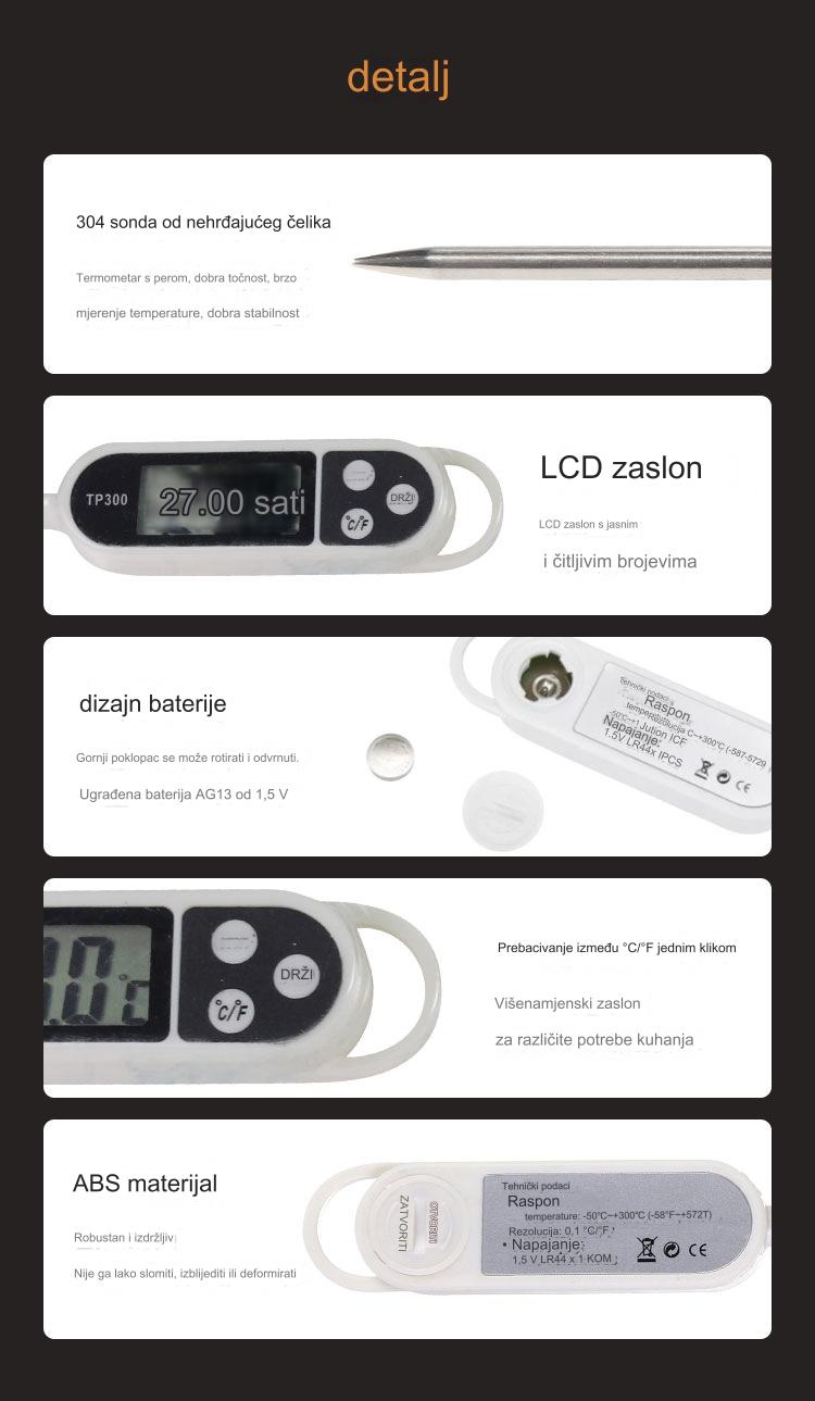 316 Termometar za mleko - Višekratni higijenski grejač/hlađivač mleka sa temperaturnim meračem za formulu, majčino mleko i bolničku upotrebu (Kompatibilan sa mlekom)
