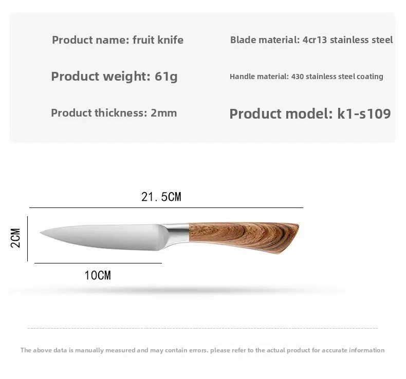 Set od 5 noževa, Set kuhinjskih noževa od visokougljeničnog nehrđajućeg čelika, Ultra oštar set sa blokom za noževe