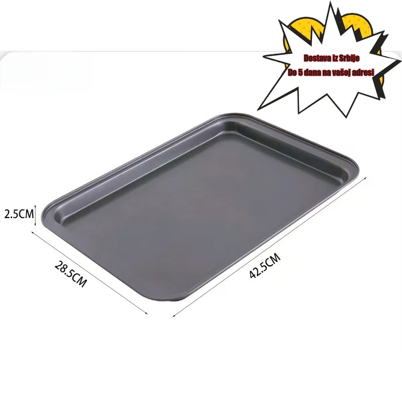 Jedan veliki pravougaoni peć za pečenje od karbonskog čelika - Veliki pravougaoni pećni lonac bez lepljenja za kolače, kolače, roštilj - Teške ivice za ravnomerno grejanje - Idealno za kuću, komercijalne kuhinje, zabave, svakodnevnu upotrebu - Jednostavno čišćenje i izdržljiv bakovski pribor - Dostupne više veličina - Svestran za povrće, kolače i desert - Čvrsta konstrukcija sa glatkom površinom - Ravnomerno grejanje za savršeno pečenje - Kompaktno skladištenje - Materijal od karbonskog čelika