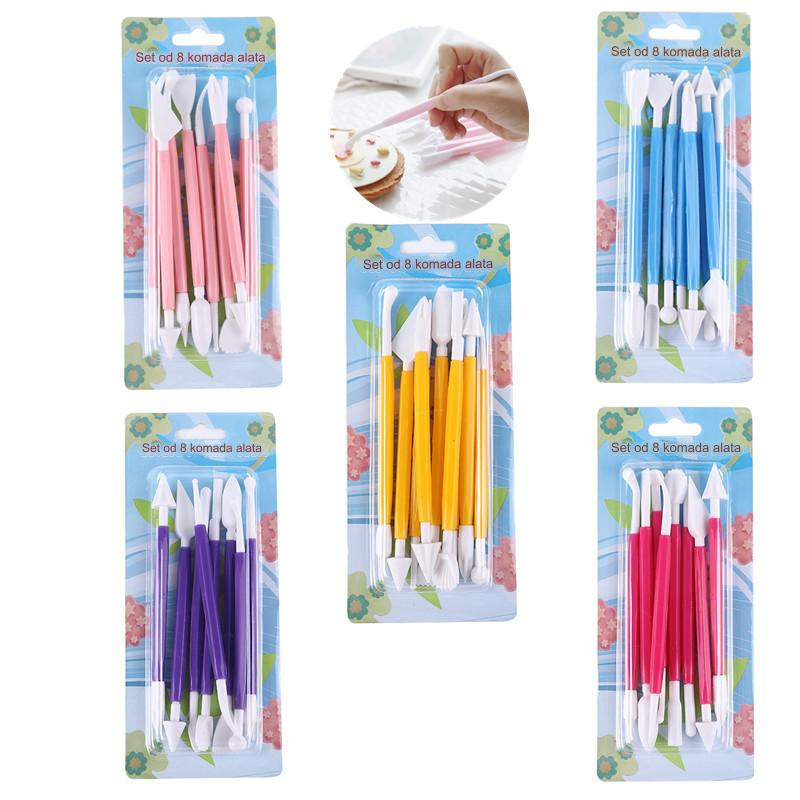 Set alata za dečake sa mekom glinom i cvetnim uzorkom | Nož za rezbarenje keramike, plastike i gline za modeliranje, bez punjenja, plastični materijal