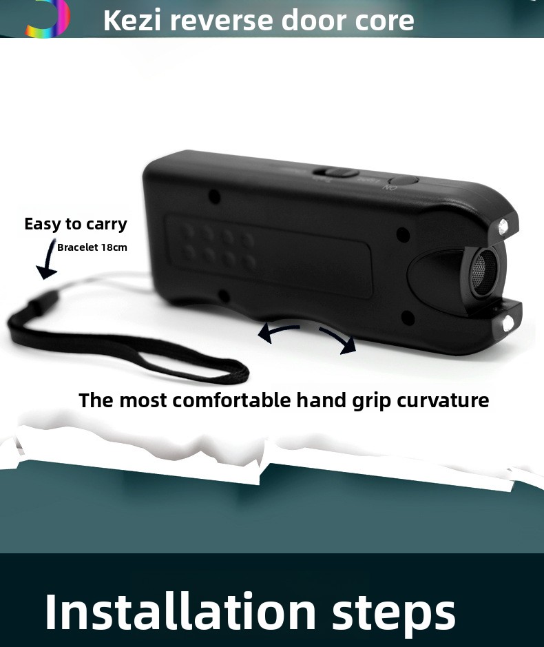 Prenosivi ručni mini punjivi trenažer za kućne ljubimce sa dvostrukim snažnim uređajem za odvraćanje pasa, dizajniran da zaustavi lajanje uz pomoć tehnologije zvučnih talasa, u crnoj boji