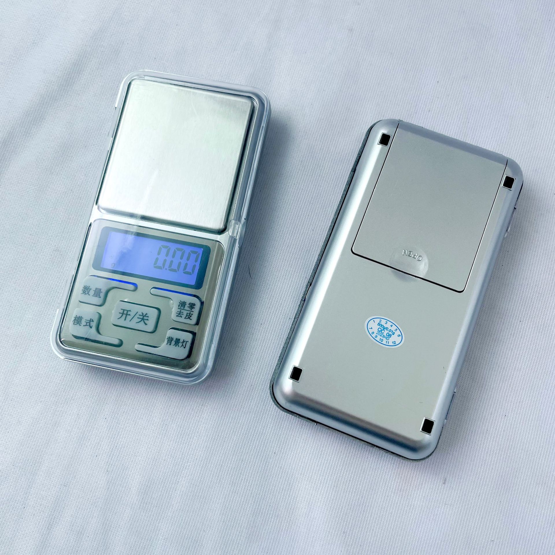 Džepna elektronska vaga kompatibilna za nakit i telefone - Visoko precizna digitalna džepna vaga sa kompaktnim dizajnom, merenje u gramima/karatima za e-trgovinu, laboratorije, putovanja - Prenosiva vaga za pametne telefone i trgovce