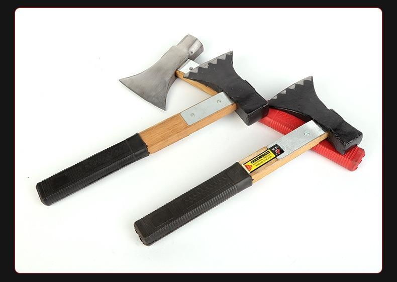 Ručno izrađena teška sekira sa stakloplastičnom drškom i sečivom - Profesionalna za sečenje drva, drvorez, ogrjev - Izdržljiva sekira sa neklizajućim drškom, lagana za sečenje drveća, preživljavanje u prirodi