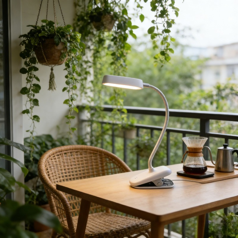 LED stona lampa sa štipaljkom/bazom za spavaću sobu, studentski dom, radni prostor, osvetljenje za zaštitu očiju