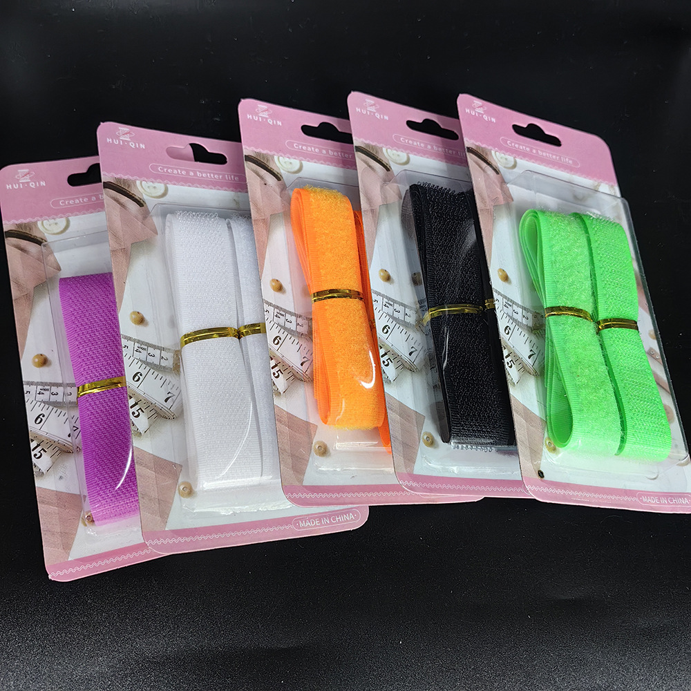 Crno-bela traka sa kukicama i petljama za dečje cipele – samolepljive trake za zamenu, izdržljive i mogu se prati