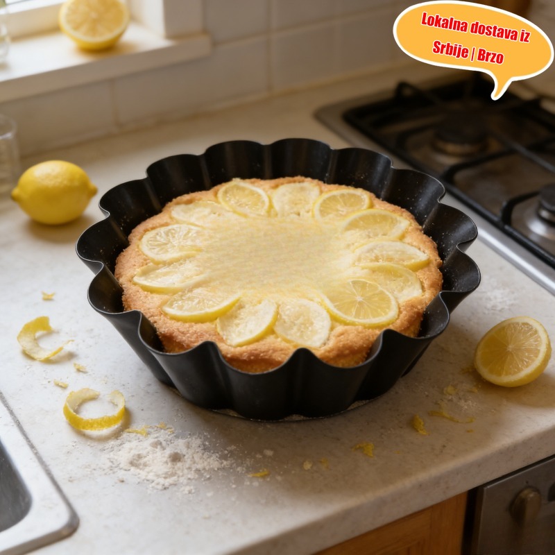 Kalup za tortu u obliku lotosovog cveta, nelepljivi ugljenični pleh za pečenje sa žlebovima, pogodan za svadbene torte, pitu od jabuka i šifon deserte - Kalupi u obliku latica, premaz za lako čišćenje, za praznične zabave i peciva