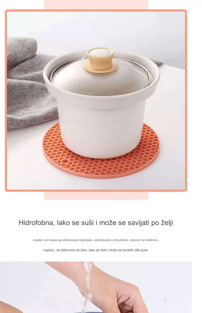 Nepoklizne gumene podmetače za kuhinju i trpezu - Izdržljivi zaštitnici stola otporni na toplotu i vlagu sa neklizajućom podlogom, zaštita za vruće posude, lonce i tave - Trajni podmetači za kućnu ili komercijalnu upotrebu